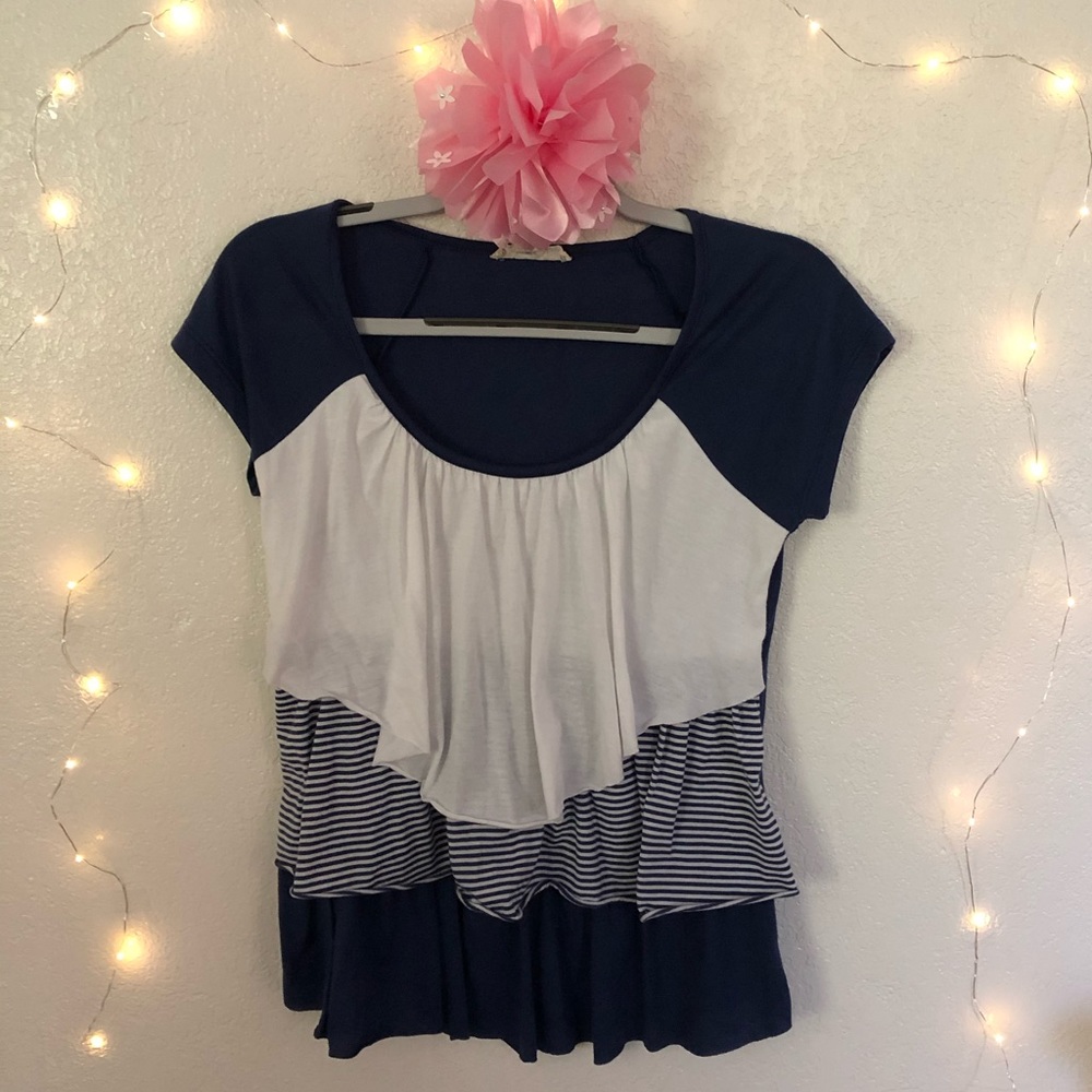 Derek Hearts ruffled blouse